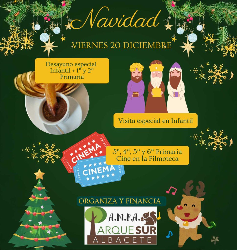 Acude a la Fiesta de Navidad de Parque Sur el próximo día 20 de diciembre.